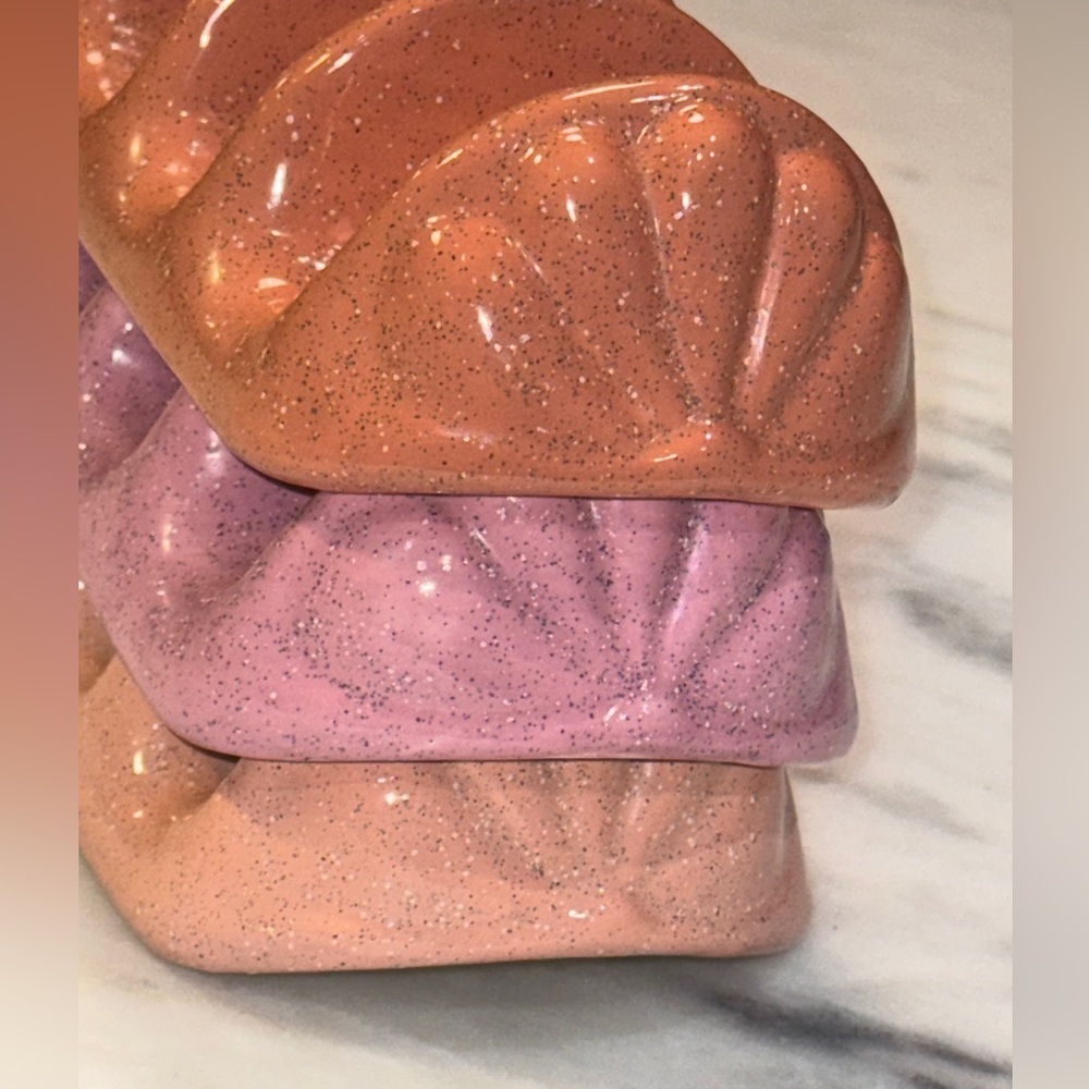 Pottery Taco Trays Set of 3 Signed 1990’s - Picture 6 of 6